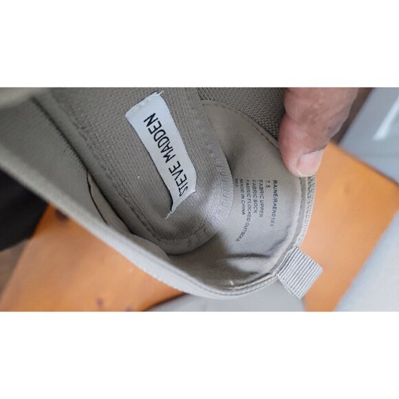 Steve Madden Raine Knit Fabric Womens Tan Slip-On Shoes Size 7.5 - Picture 7 of 9